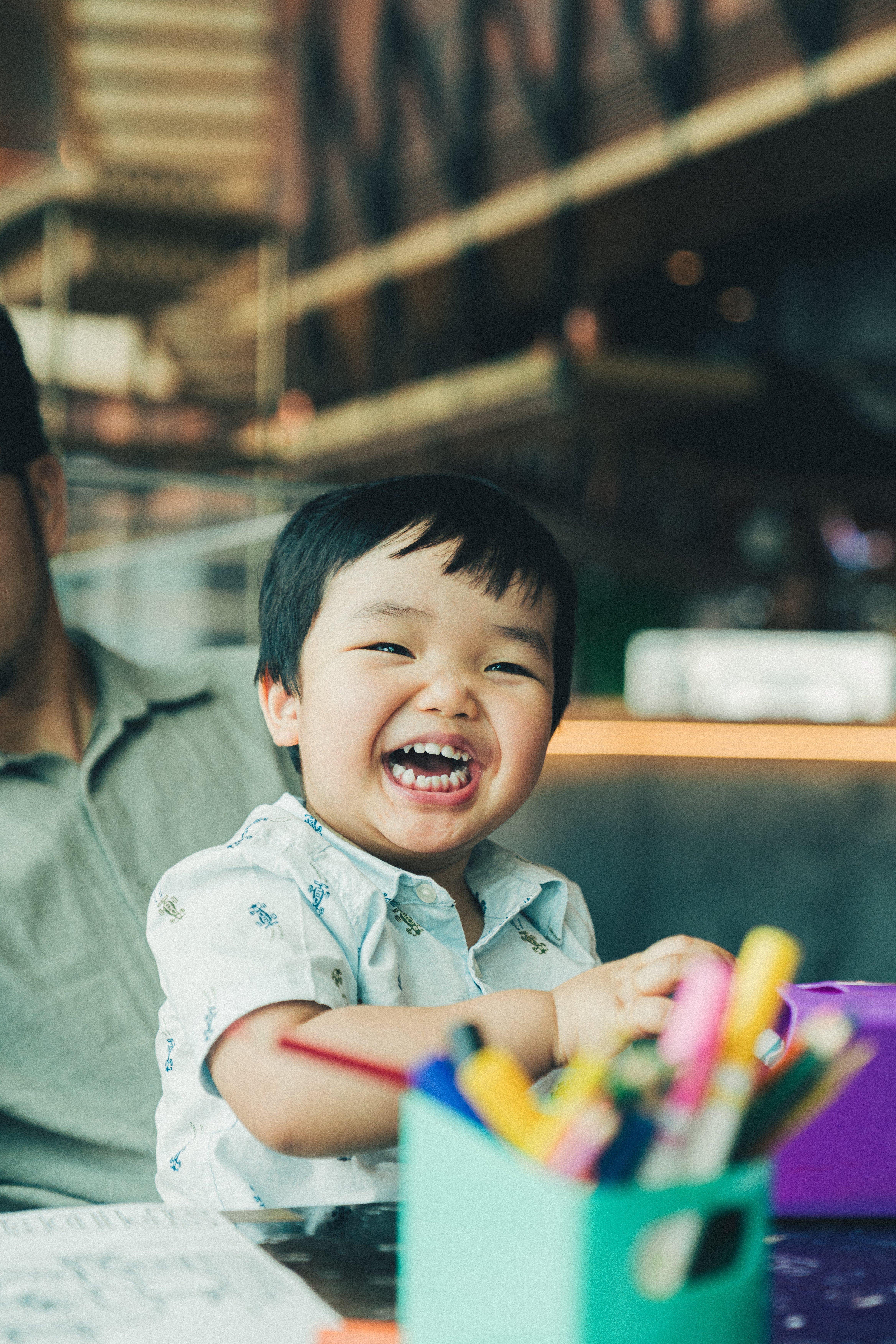 kids smiling